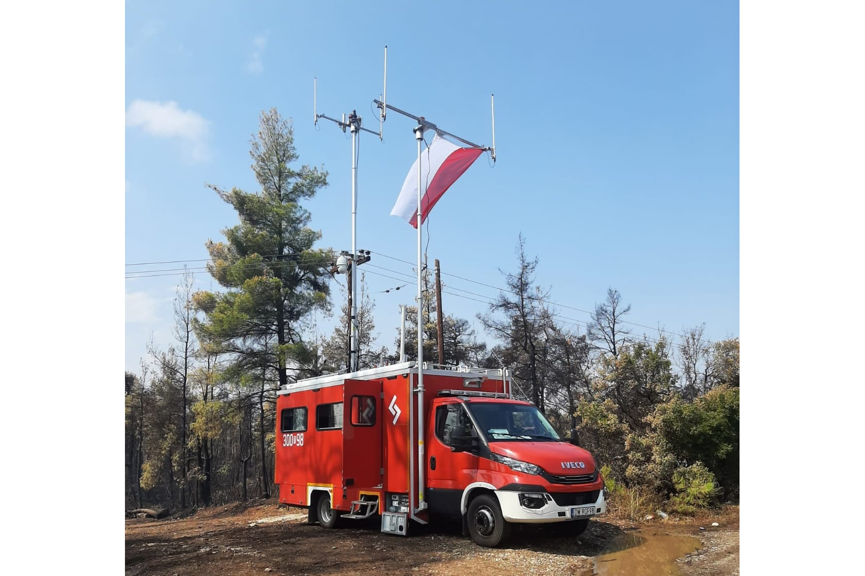 Nasze samochody wspomagają polskich strażaków w walce z pożarami w Grecji