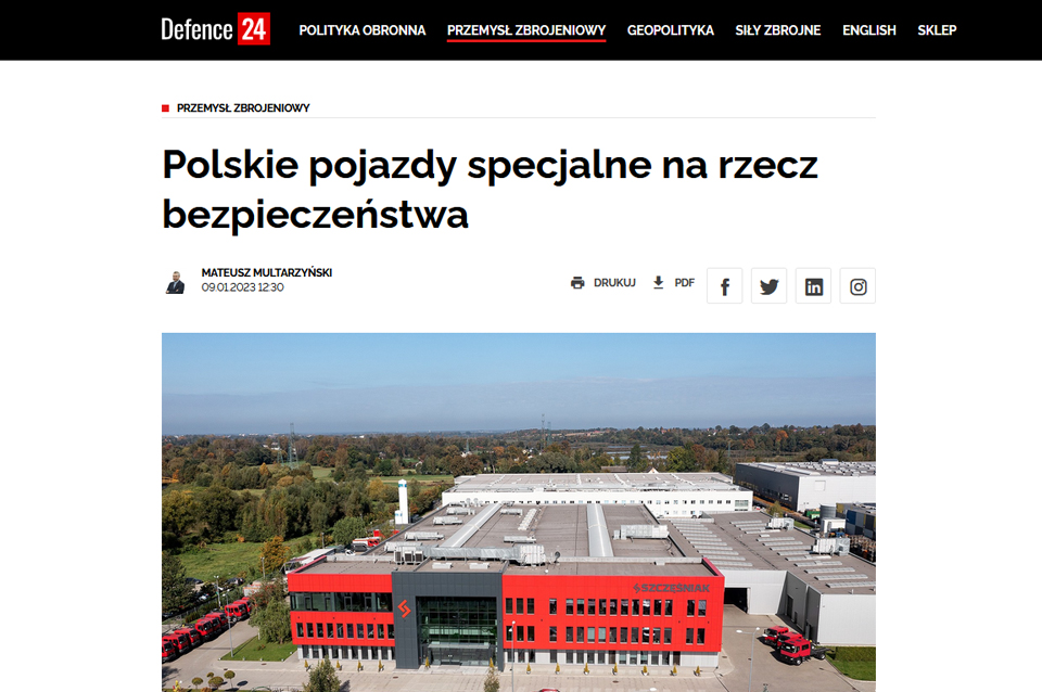 Artykuł na portalu Defence24.pl