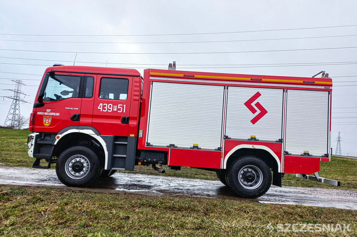 Nowy pożarniczy MAN TGM dla ochotników z Borka Wielkopolskiego