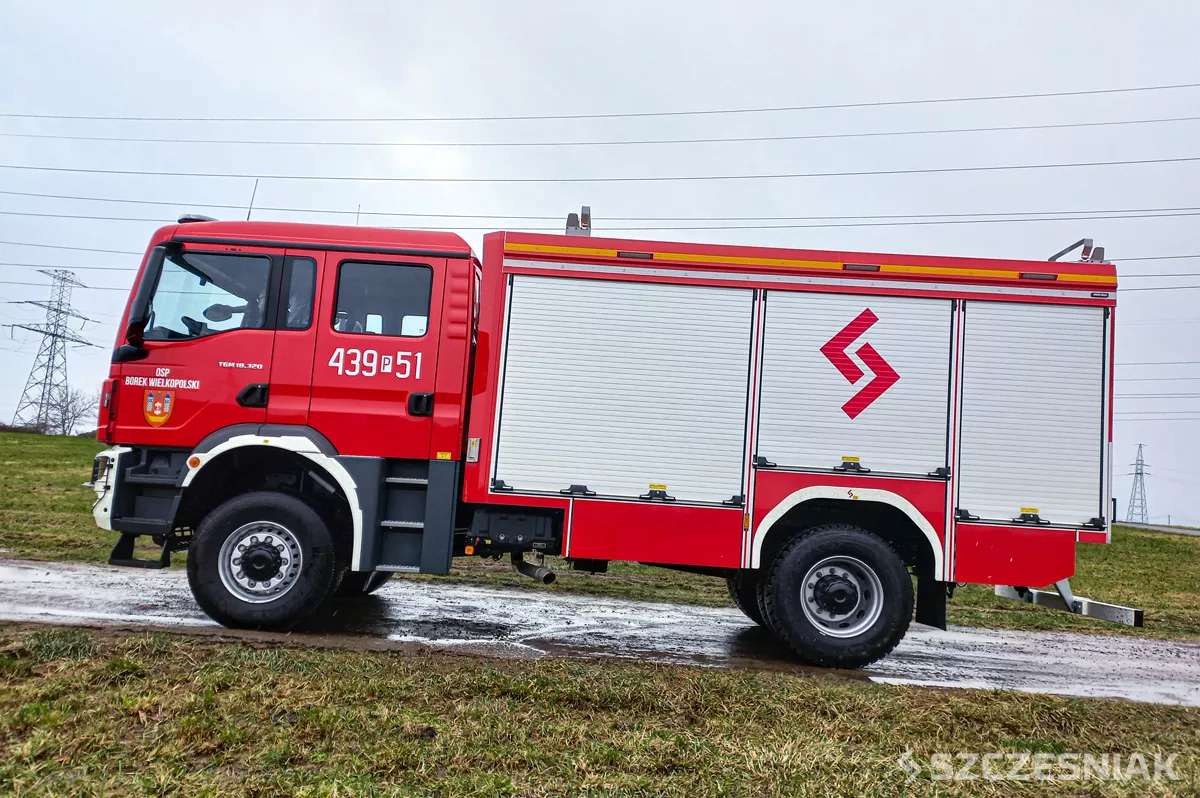 Nowy pożarniczy MAN TGM dla ochotników z Borka Wielkopolskiego